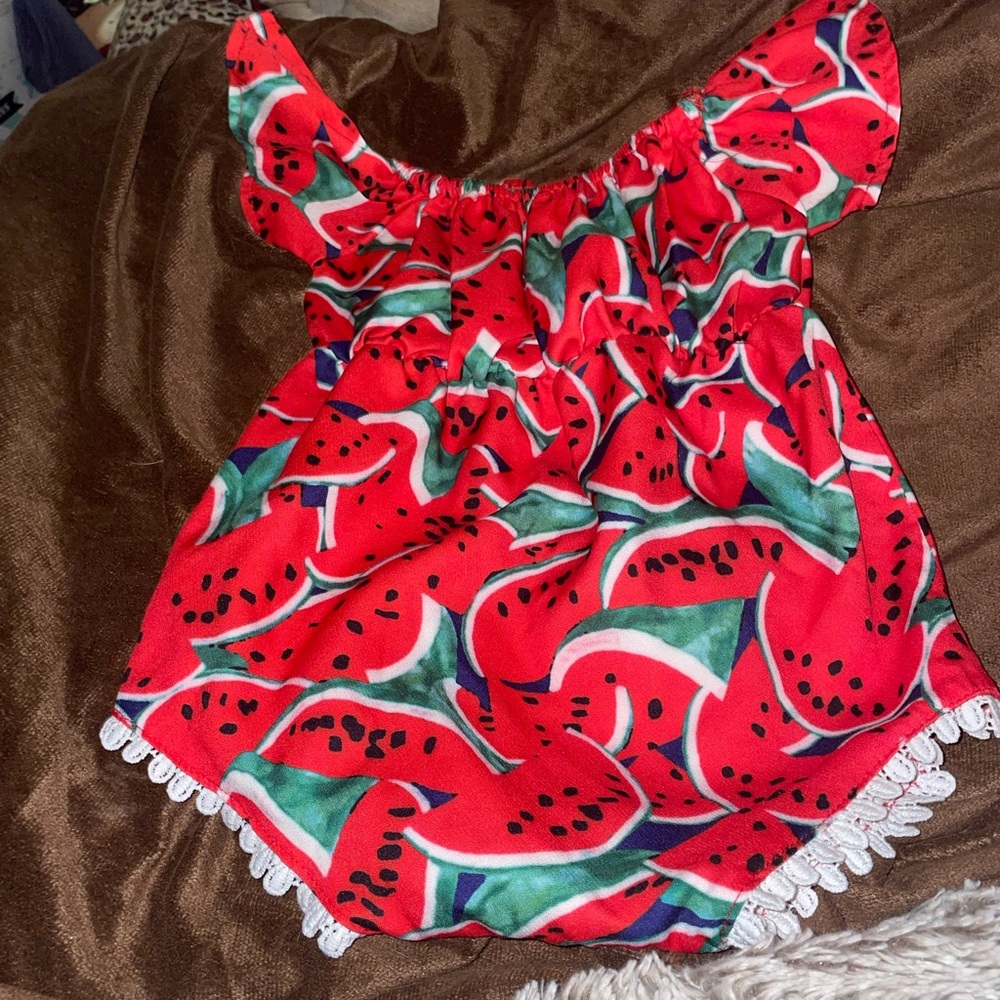 Watermelon baby romper!